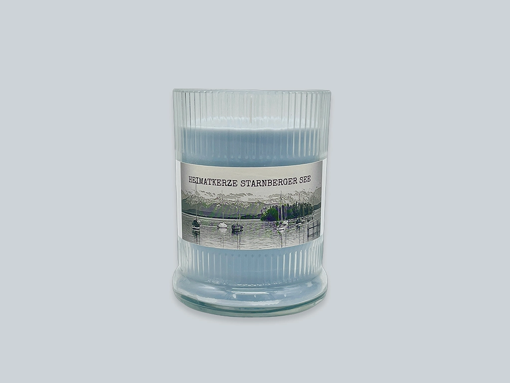 Heimatkerze - Kerze ohne Duft - aus der Manufaktur SeeFeuer Starnberg