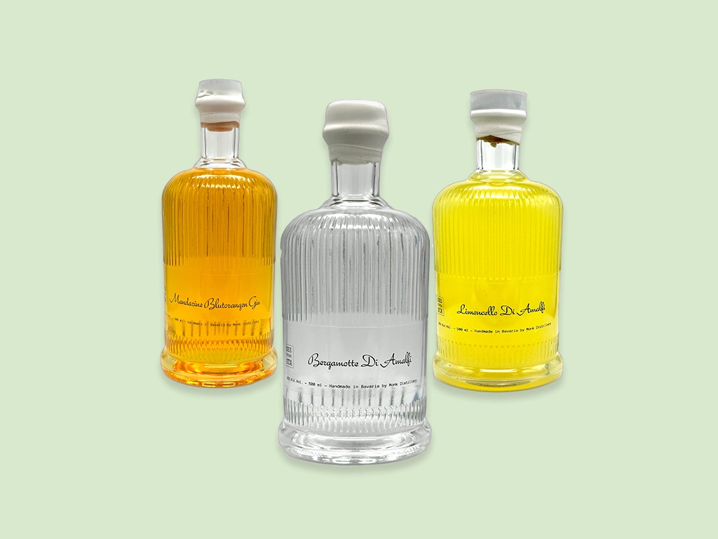 Premium Gin aus der Manufaktur SeeFeuer Starnberg - drei Ginflaschen